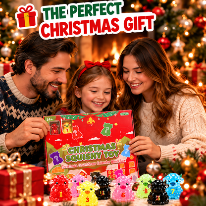 🐮 31-Day Highland Cow Christmas Countdown Calendar – Slow-Rise Squishy Toys