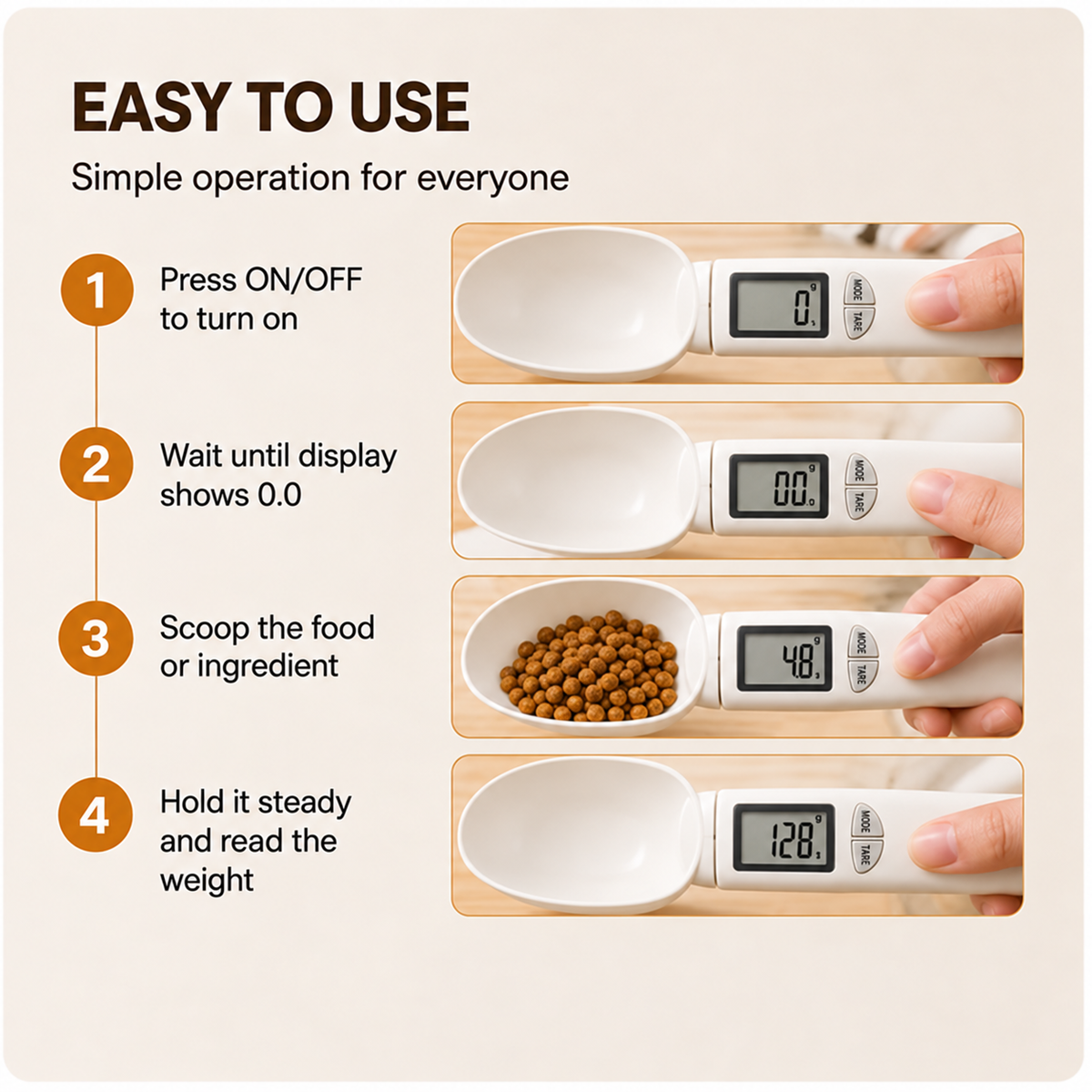 💖Hot 49% OFF🥄 Digital Measuring Spoon Scale — High-Precision Food Weighing Spoon
