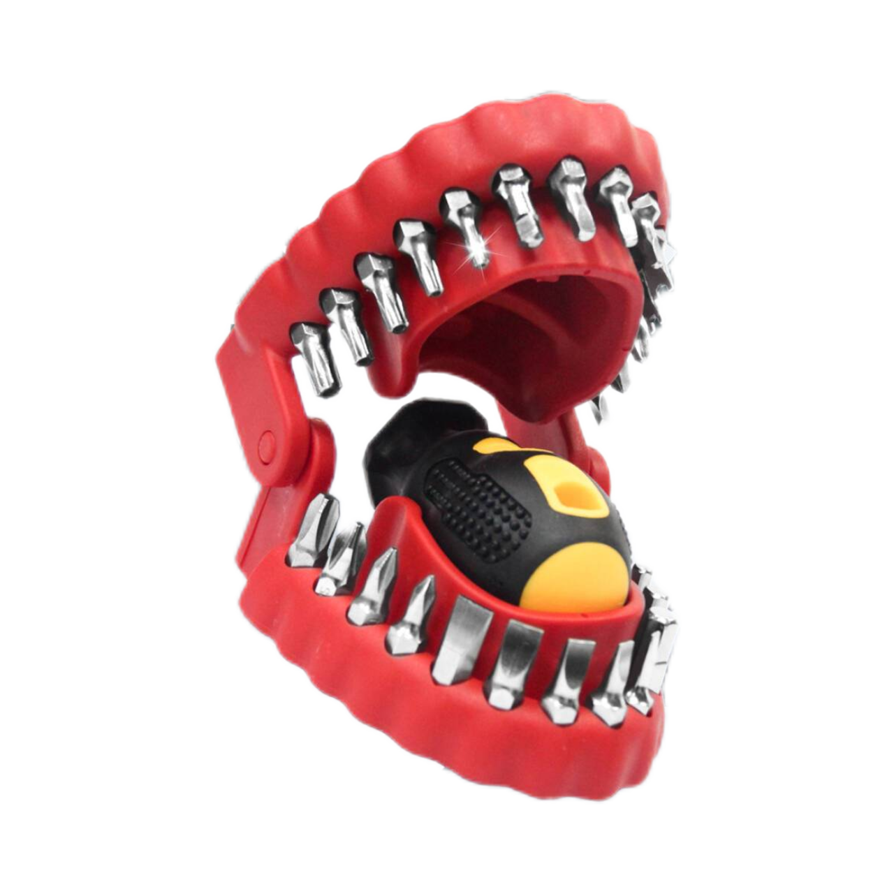 30-in-1 Tooth-Shaped Drill Bit Holder & Screwdriver Bit Set