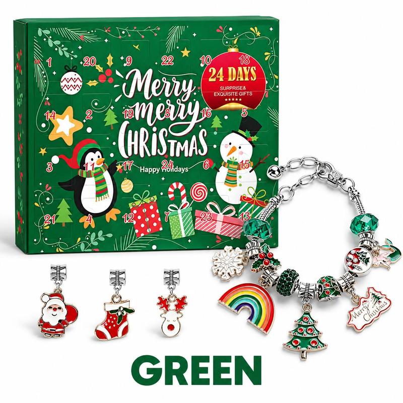 🎄24-Day Christmas DIY Charm Bracelet Advent Calendar🎁