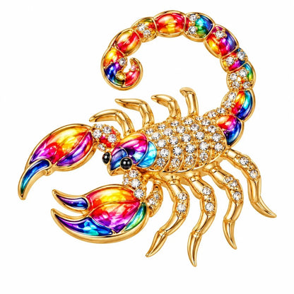 ♈ Luxury Zodiac Enamel Brooch – Colorful Astrology Lapel Pin for Blazers, Coats & Gifts