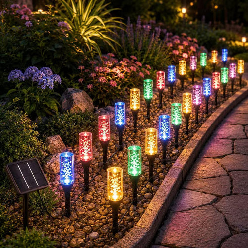 🔥 Limited 50% OFF 🔥 Solar Pathway Lights Outdoor Crystal Bubble
