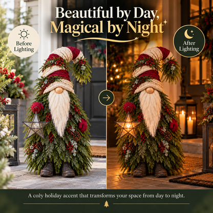 Evergreen Star Gnome™ Lighted Christmas Woodland Decor