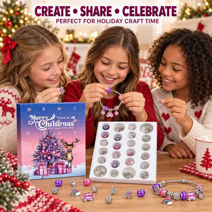 🎄24-Day Christmas DIY Charm Bracelet Advent Calendar🎁