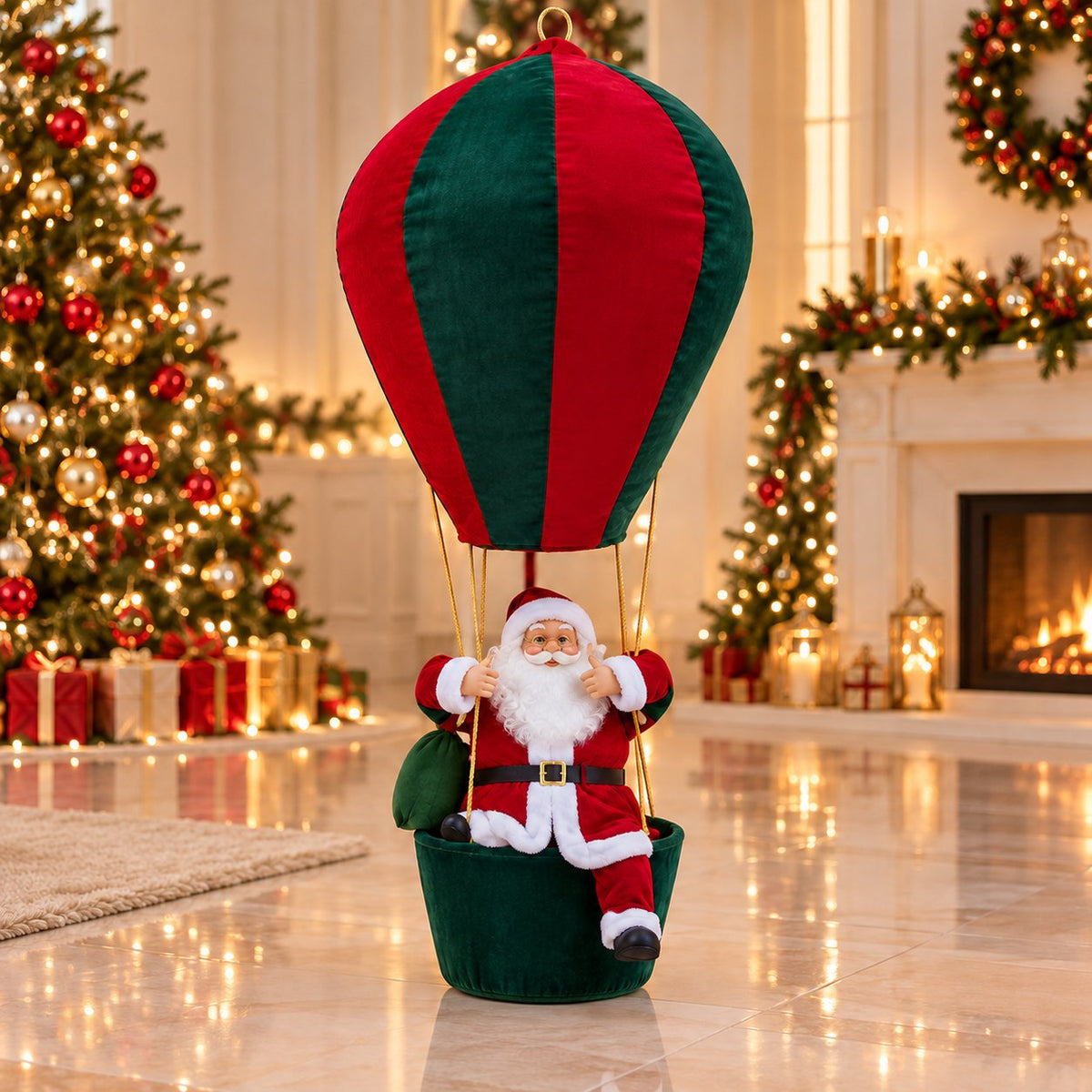 🔥The Floating Santa Experience – Cordless Glow & Musical Magic