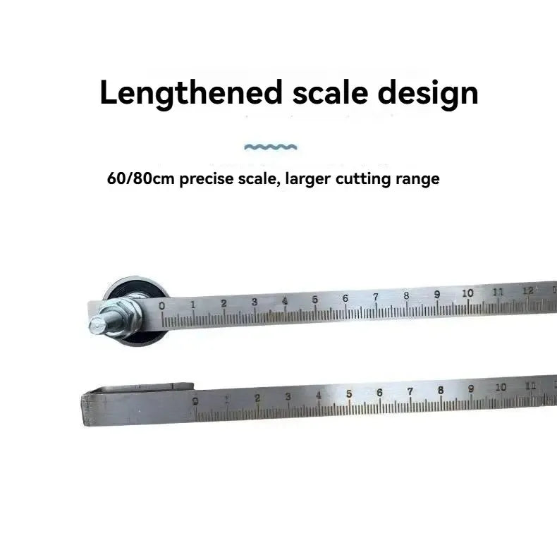 📏 Straight-Edge Double Axis 60cm Positioning Calipers – Precision Measuring Tool for Woodworking