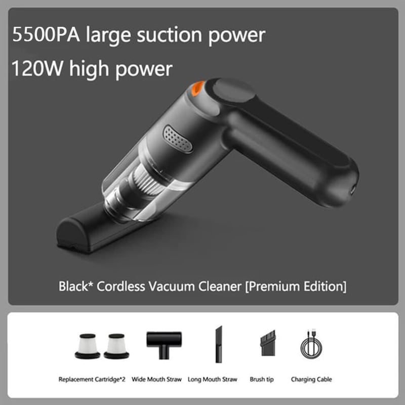High-Power Cordless Vacuum Cleaner Kit for Car
