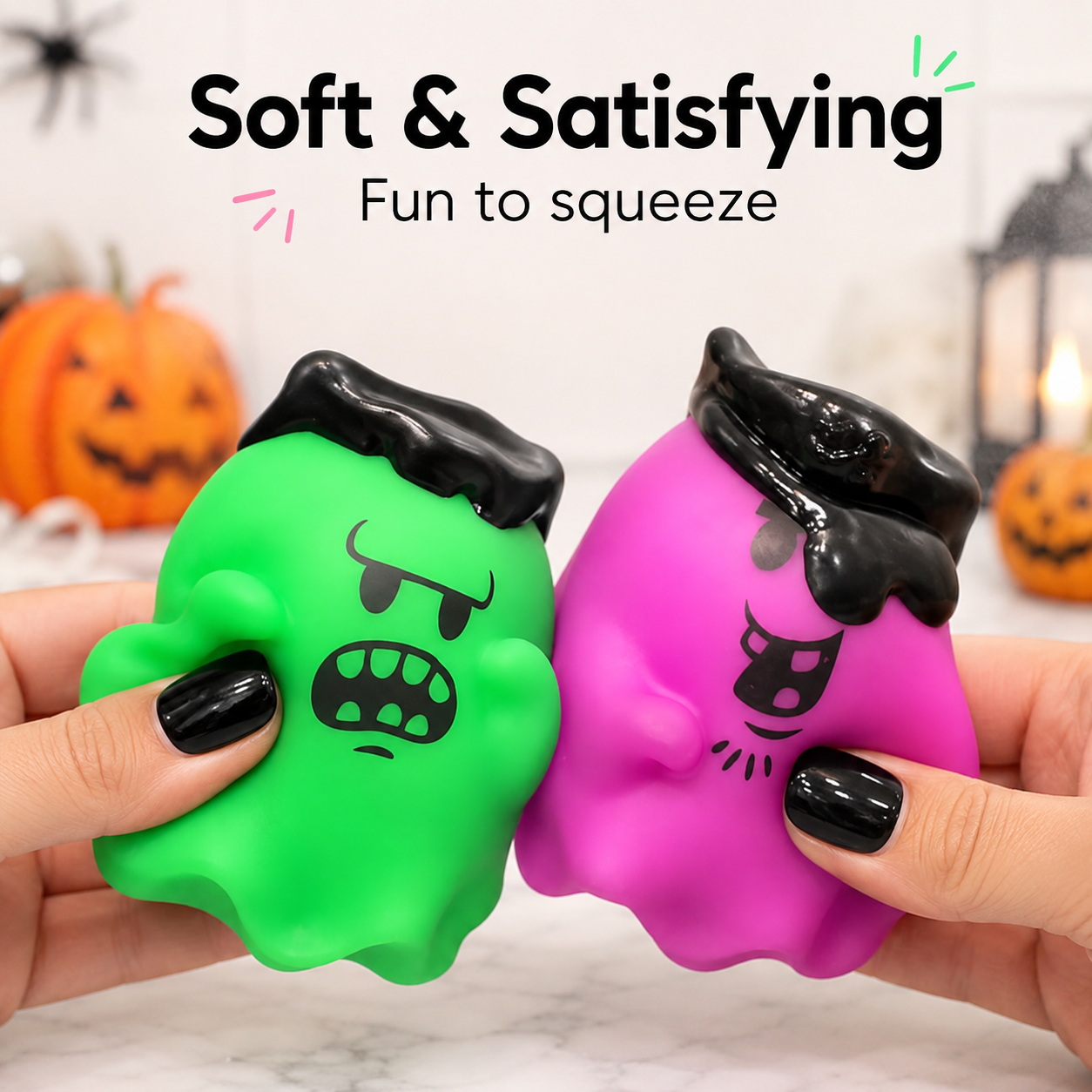 👻 Spooky Slime Ghost Squishy™ – Soft, Satisfying Halloween Fidget Toy 🎃