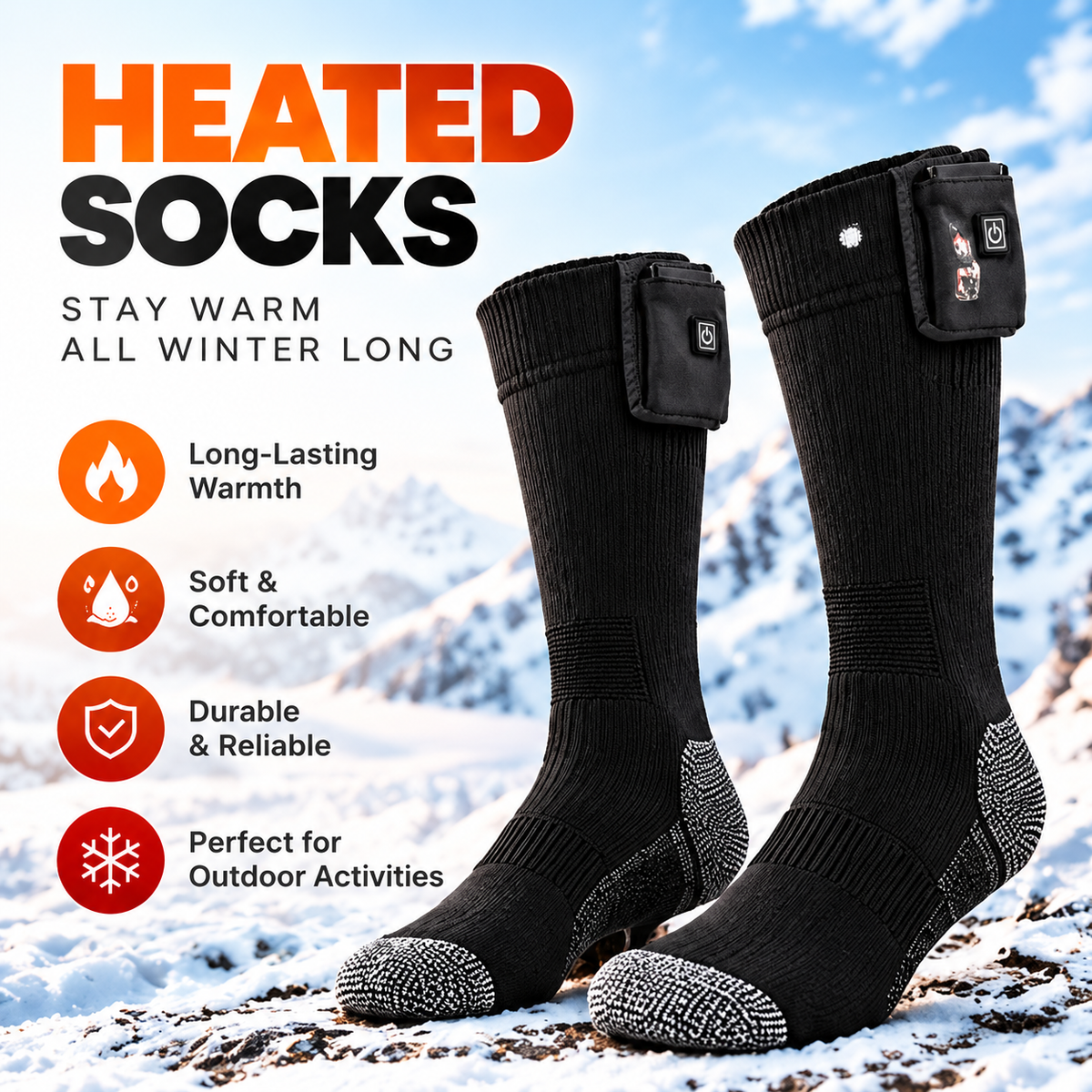 Heated Socks for Men Women