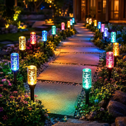 🔥 Limited 50% OFF 🔥 Solar Pathway Lights Outdoor Crystal Bubble