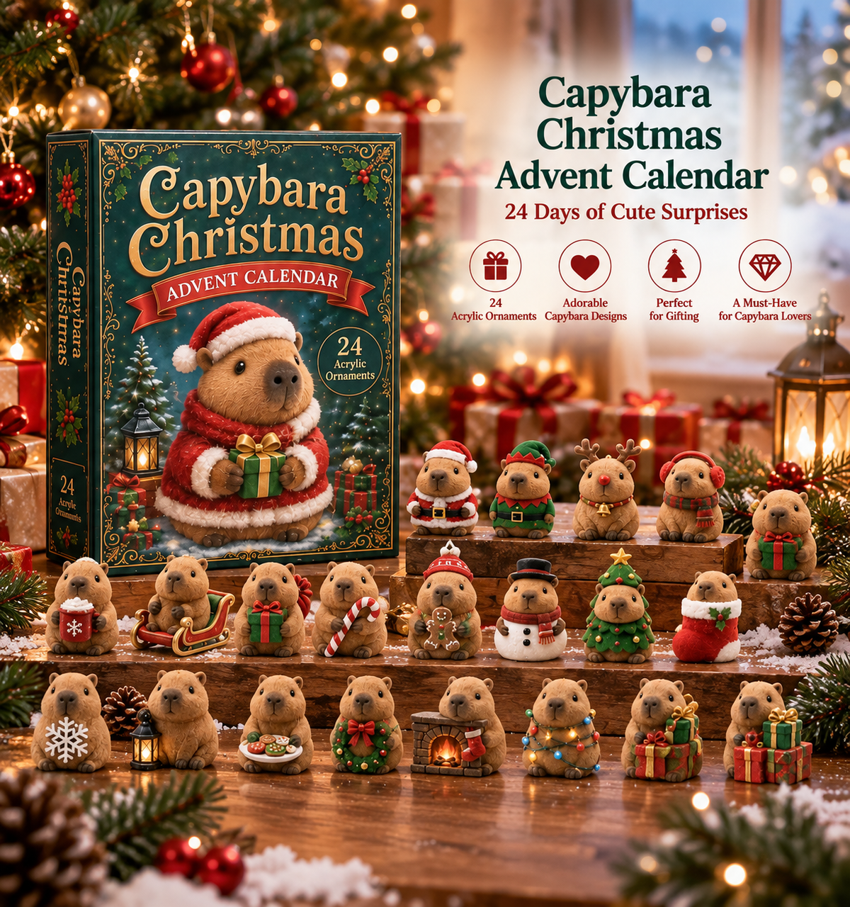 24-Day Blind Box Advent Calendar – 24 Charm Surprises