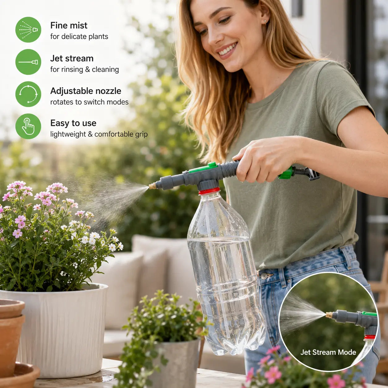 💧Manual Pressure Sprayer Nozzle