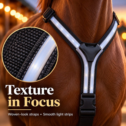 🐴 LED Horse Light Set – Neck, Tail & 4 Leg Bands ✨