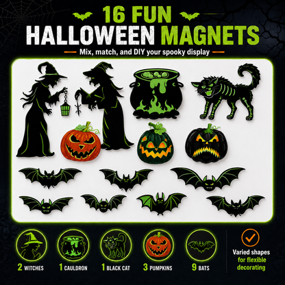 Halloween Magnetic Decorations – Car, Fridge & Garage Door Spooky Decor