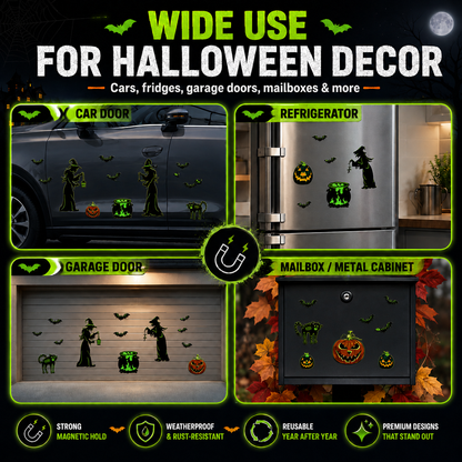 Halloween Magnetic Decorations – Car, Fridge & Garage Door Spooky Decor