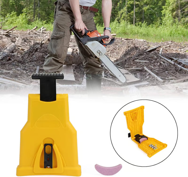 🔥 Last Day 50% OFF | Portable Chainsaw Sharpener with Bonus Whetstone | Fast On-Saw Sharpening Tool