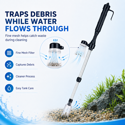 🐠Electric Aquarium Gravel Cleaner-Keep Your Tank Clean With Less Effort