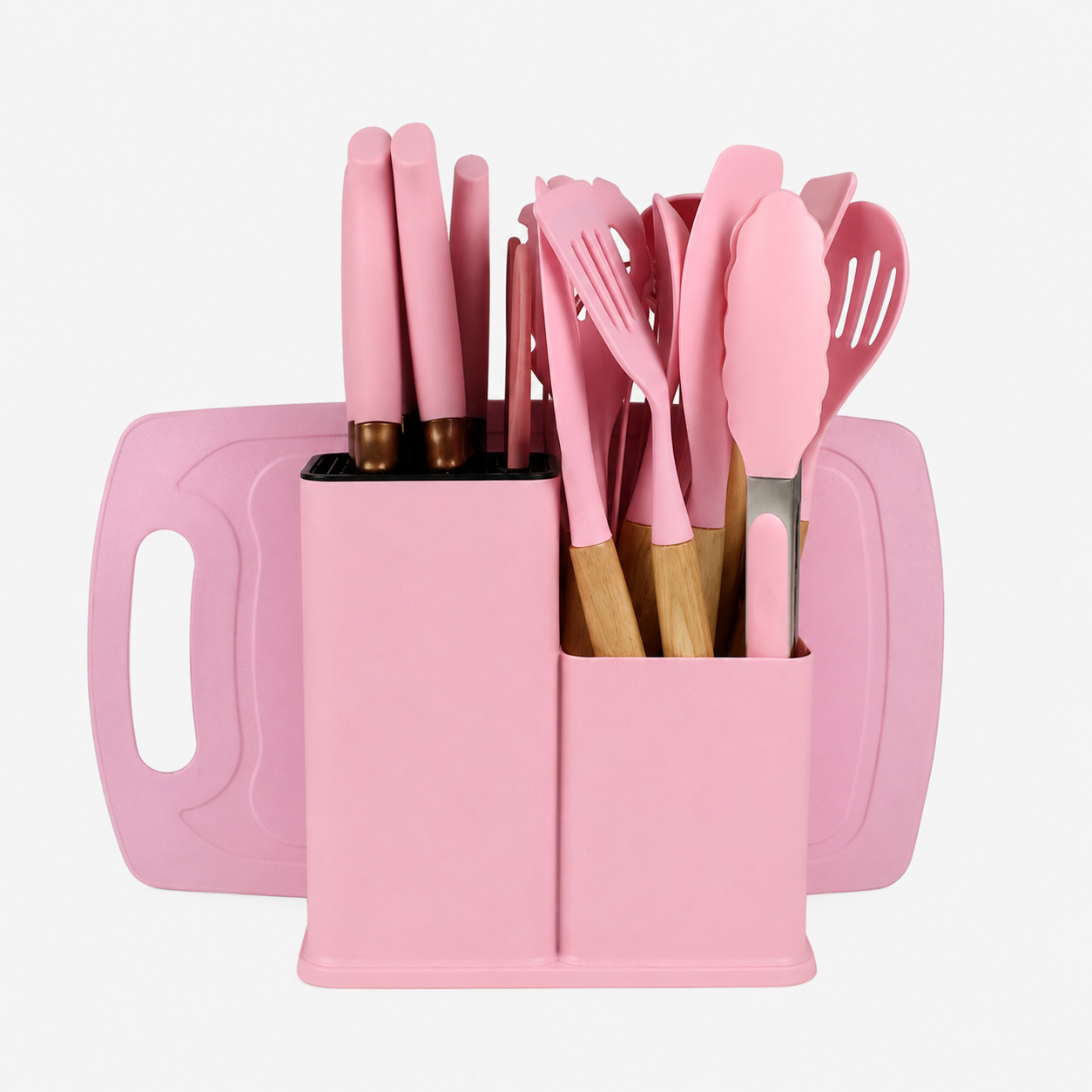 🔪✨ 19-Piece Kitchen Knife & Utensil Set – Cook, Prep & Organize in Style