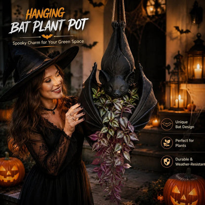 🦇 Hanging Bat Planter – Give Your Plants a Dark Side