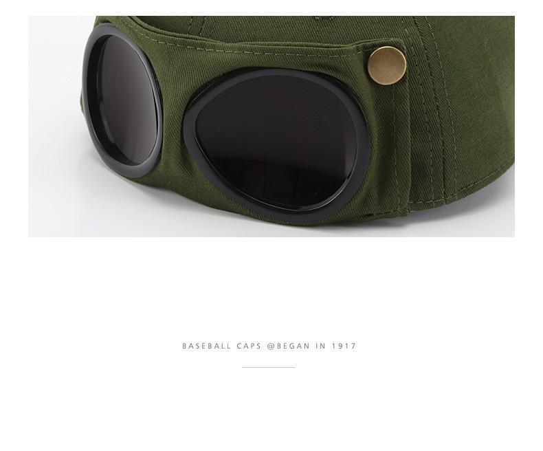 🧢 Men's Glasses-Friendly Pilot Cap