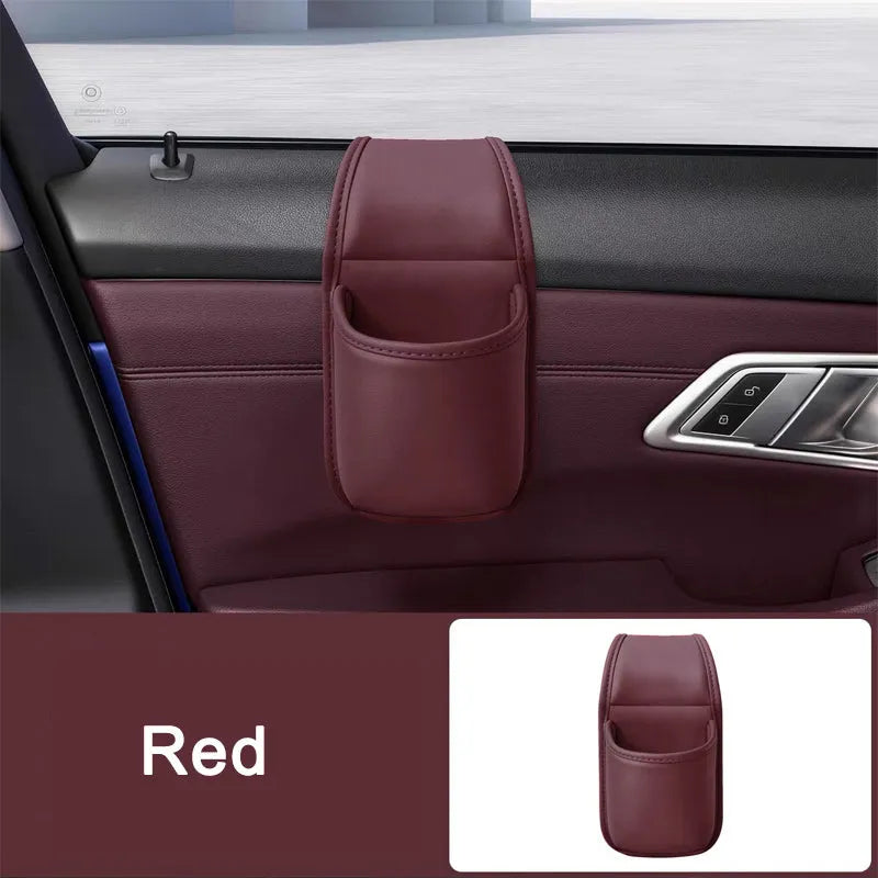 Car Door Leather Cup Holder