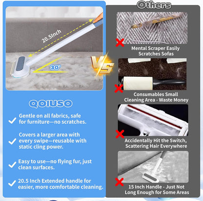 🐾Pet Hair Remover for Furniture – 23.2Inch Reusable Dog