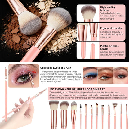 💗 70-Piece Makeup Brush & Beauty Tool Set – Complete Face, Eye & Makeup Accessory Kit