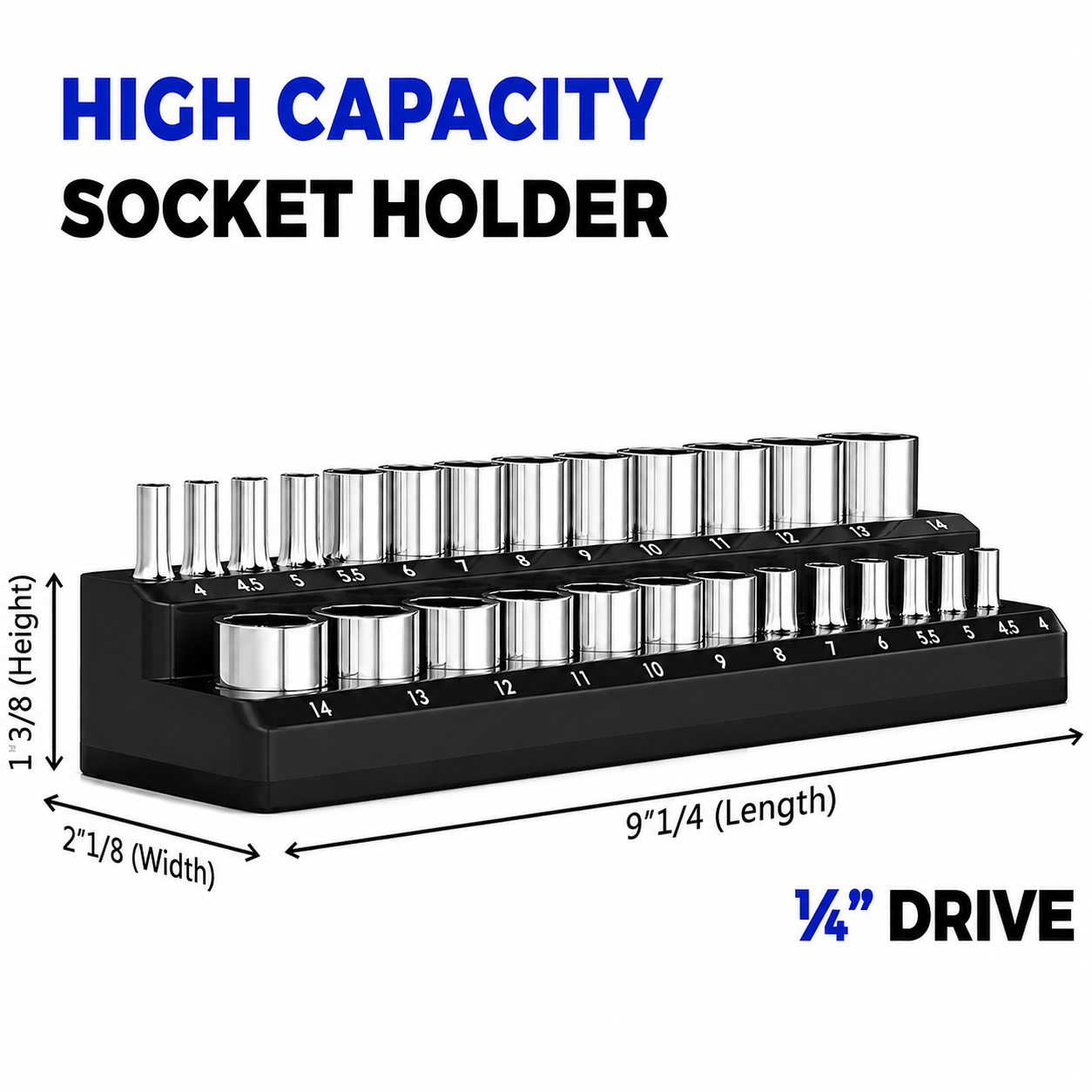 🔧Magnetic Socket Organizer-Find Every Socket Instantly