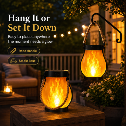 🎃2-Pack – Solar Flickering Flame Lanterns