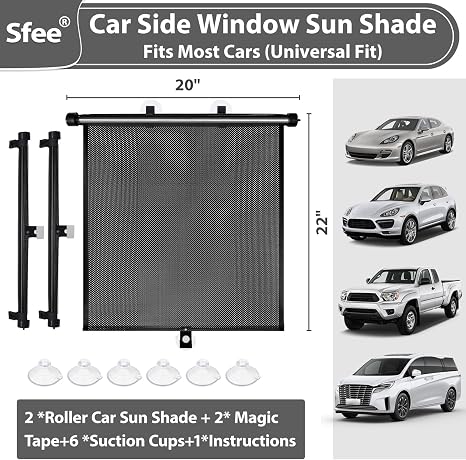 Sunshade for the side window of the baby carriage