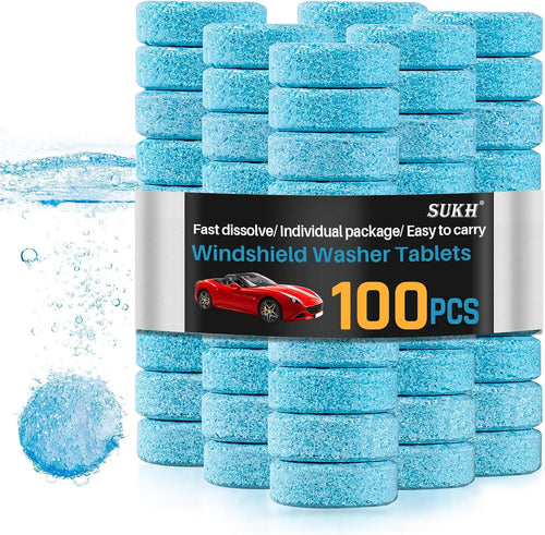 100Pcs Car Windshield Washer Fluid concentrate Tablets💧