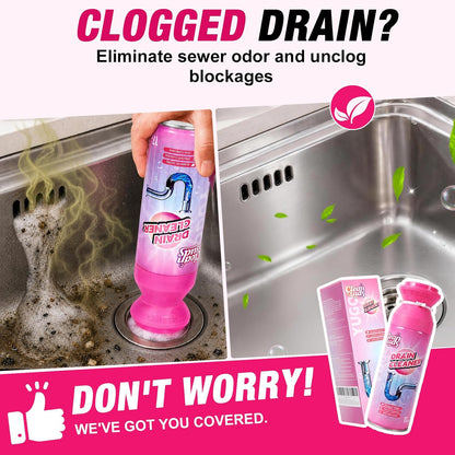🫧 Foaming Drain Cleaner & Deodorizer – Easy Sink & Drain Care, 2-Pack