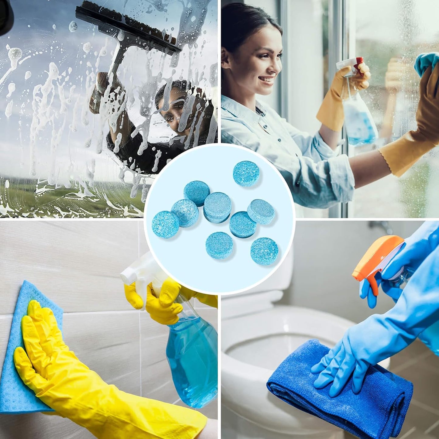 100Pcs Car Windshield Washer Fluid concentrate Tablets💧