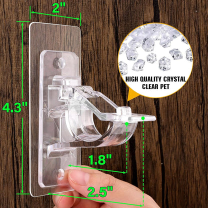 🏡✨ No-Drill Curtain Rod Brackets – Self-Adhesive Wall Mount Holders for Easy Window Decorating 🪟