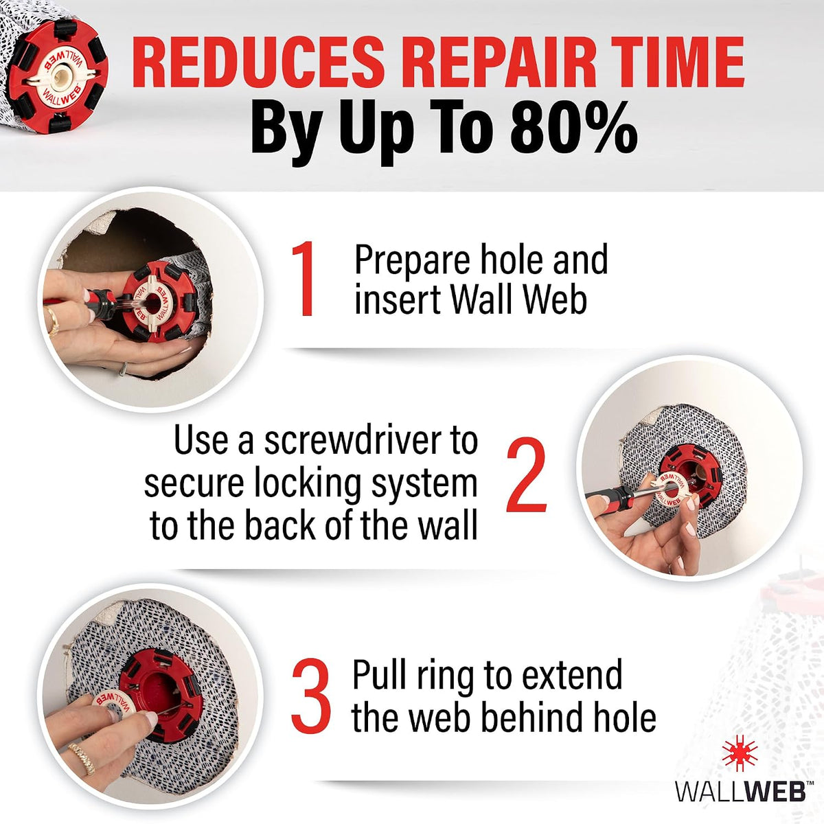 🕸️Innovative Drywall Repair Kit