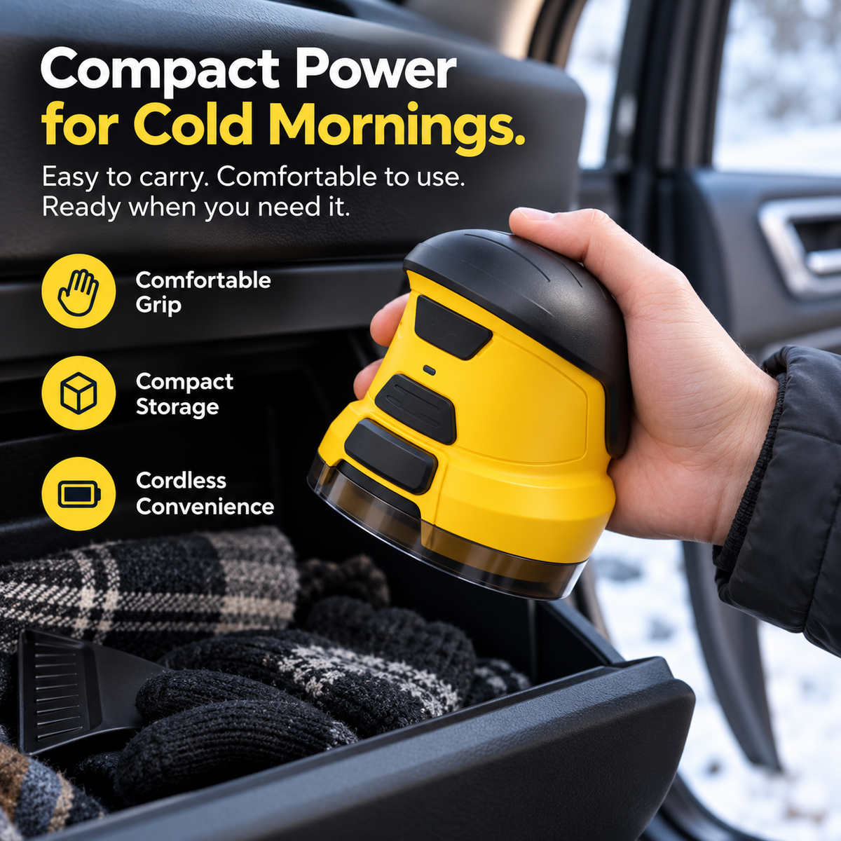 ❄️⚡ Electric Ice Scraper | Fast & Easy Windshield Defrosting 🚗