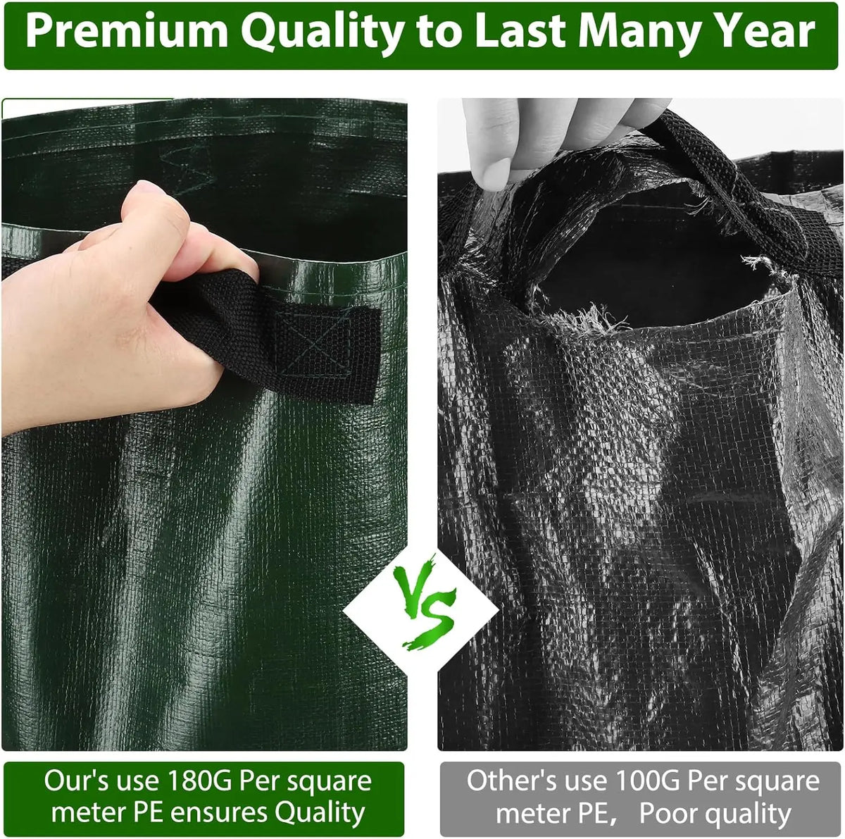 10 Gal Potato Growing Bags (Set of 3)
