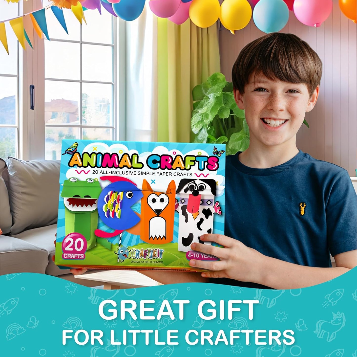 🚀 20-in-1 Space Arts & Crafts Kit for Kids | Galaxy-Themed DIY Activities for Ages 3–10