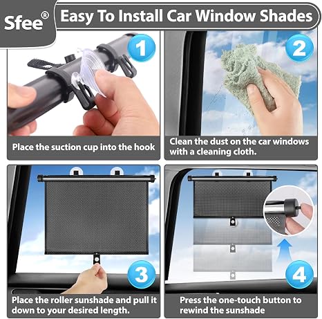Sunshade for the side window of the baby carriage