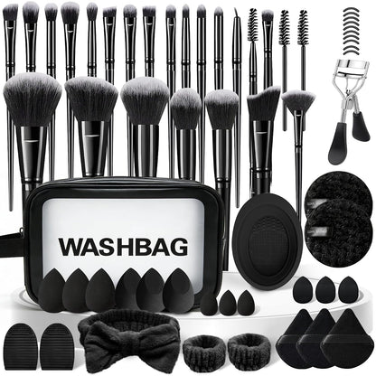 💗 70-Piece Makeup Brush & Beauty Tool Set – Complete Face, Eye & Makeup Accessory Kit