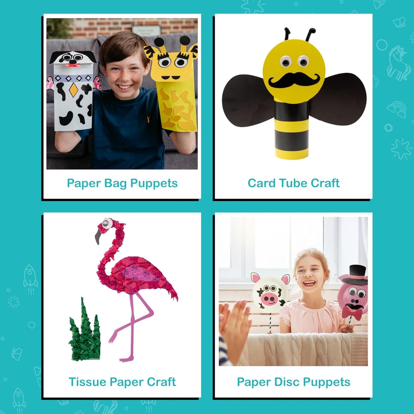 🚀 20-in-1 Space Arts & Crafts Kit for Kids | Galaxy-Themed DIY Activities for Ages 3–10
