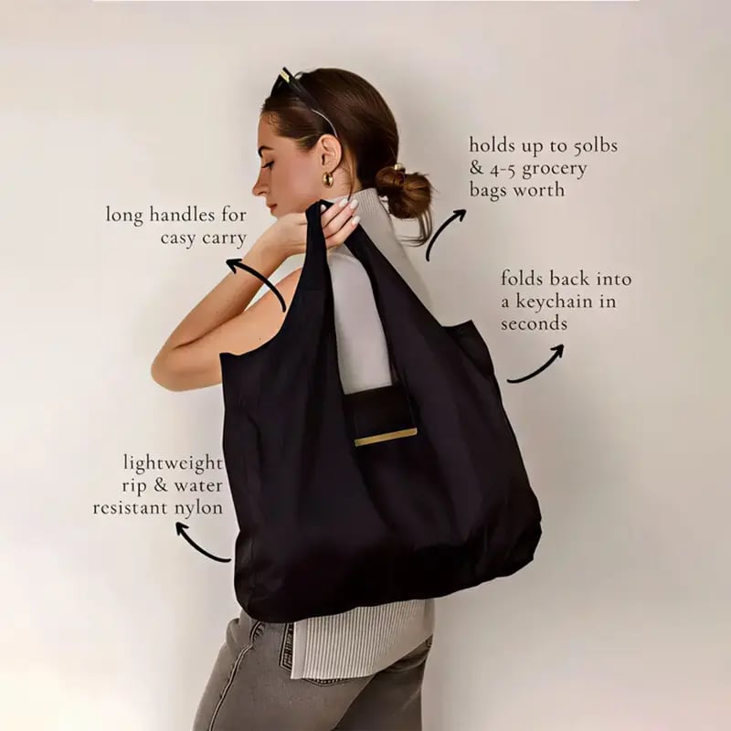 🔥Special Offer | Only $19.99✨Foldable Keychain Bag Reusable Grocery Bags