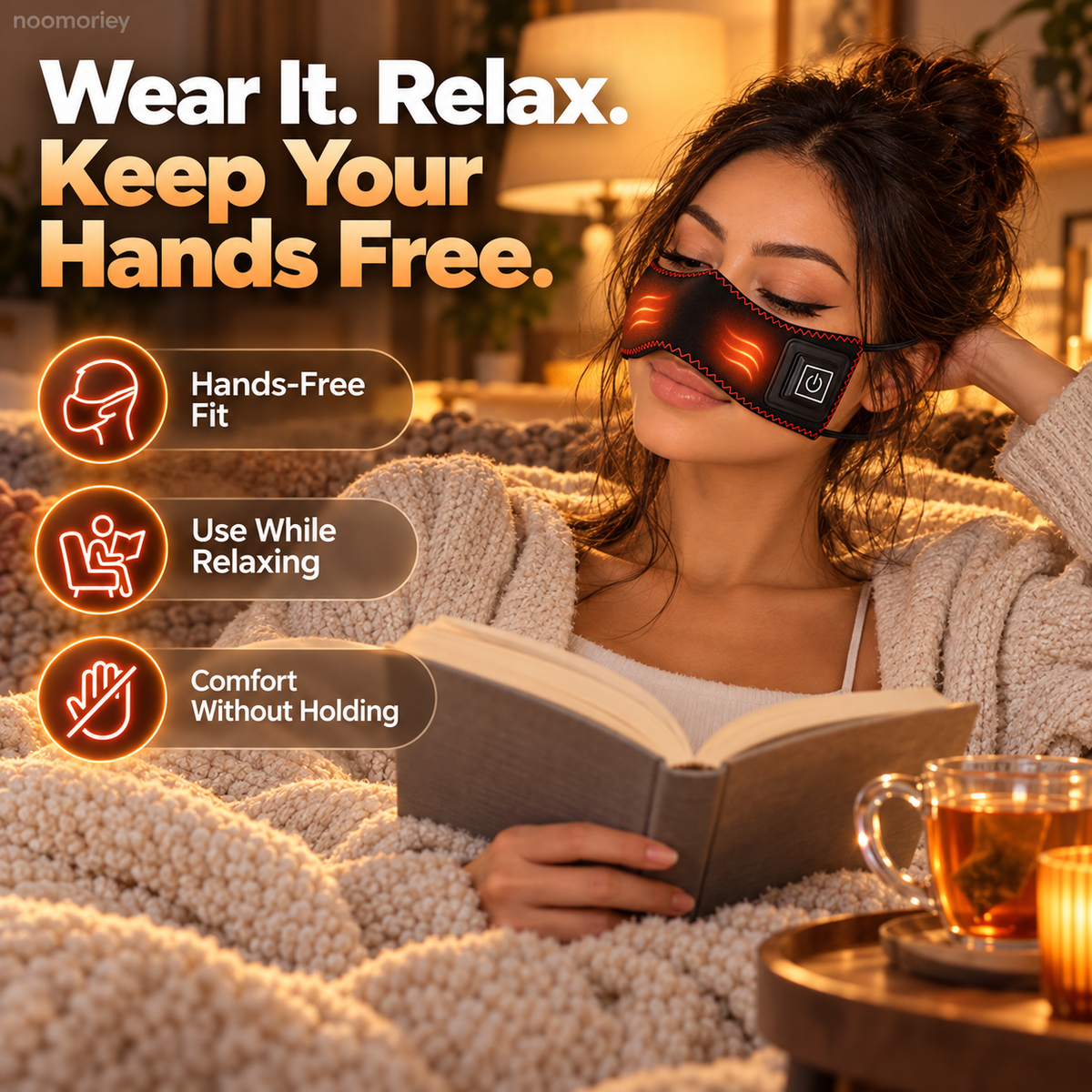 🔥 Rechargeable Heated Nasal Pad – 3 Heat Levels & Hands-Free Comfort