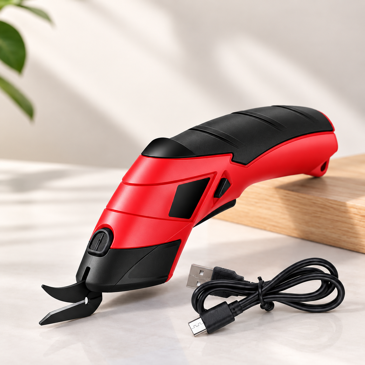 ⚡ Cordless Electric Scissors — USB Rechargeable Multi-Material Craft Cutter