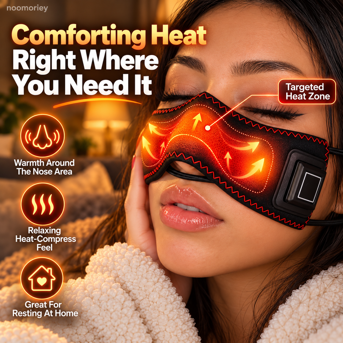 🔥 Rechargeable Heated Nasal Pad – 3 Heat Levels & Hands-Free Comfort