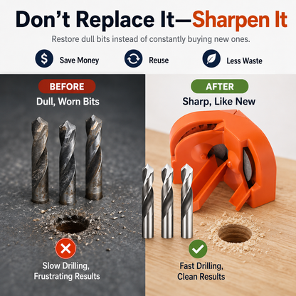 🔧Portable Drill Bit Sharpener | 2–16mm Diamond Wheel Bit Sharpener