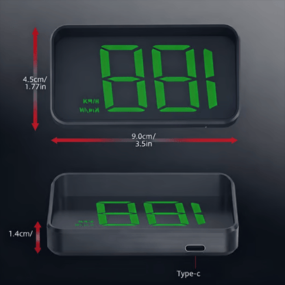 🚗 Car HUD Digital Speed Display – See Your Speed at a Glance
