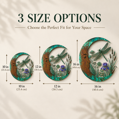 🌜Crescent Moon Garden Wall Decor – 6 Nature-Inspired Metal Styles