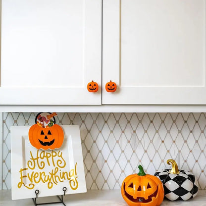 Holiday Decorative Knob Covers 🎃🍬 – Pumpkin & Peppermint Sets