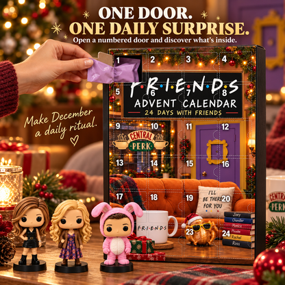 ☕ 24-Day Friends-Themed Advent Calendar – Sitcom Character Collectibles & Christmas Countdown
